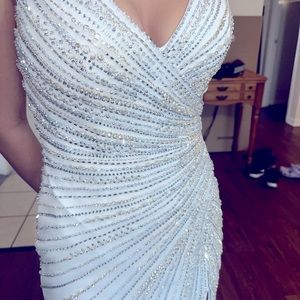 Beautiful new white prom dress
